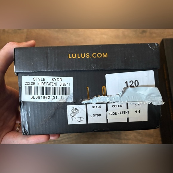 NWT Lulus “SYDD” Nude Ankle Wrap High Heel Sandals Size 11 - Picture 5 of 5